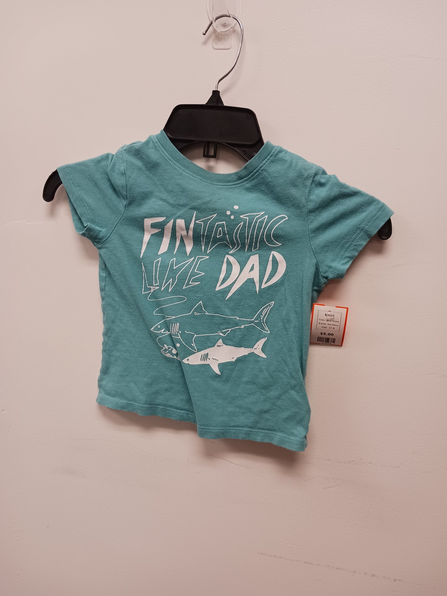 Blue Shark Old Navy Shirt, 3T B