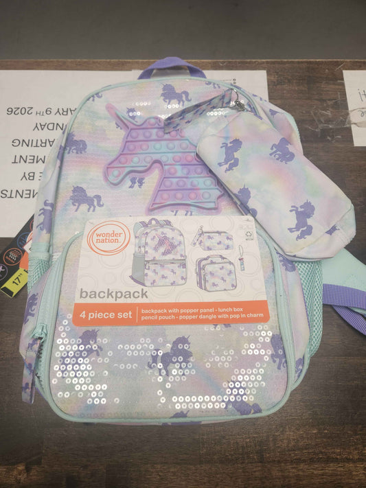 Blue/Purple Unicorn Wonder Nation Bookbag