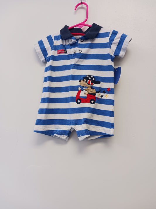 blue stripe Just One Year Dog One Piece, 3M B