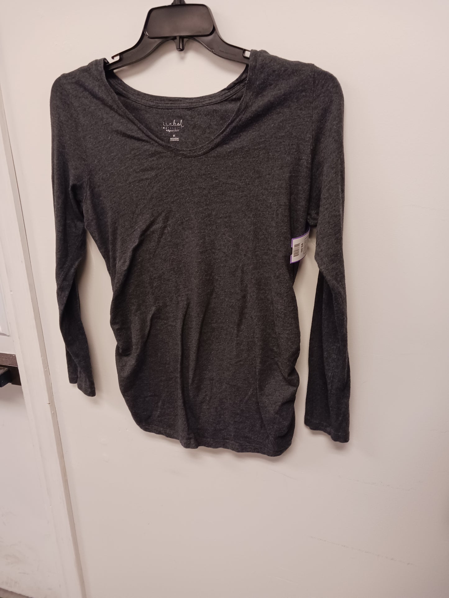 grey Isabel Maternity LS Tshirt, Medium