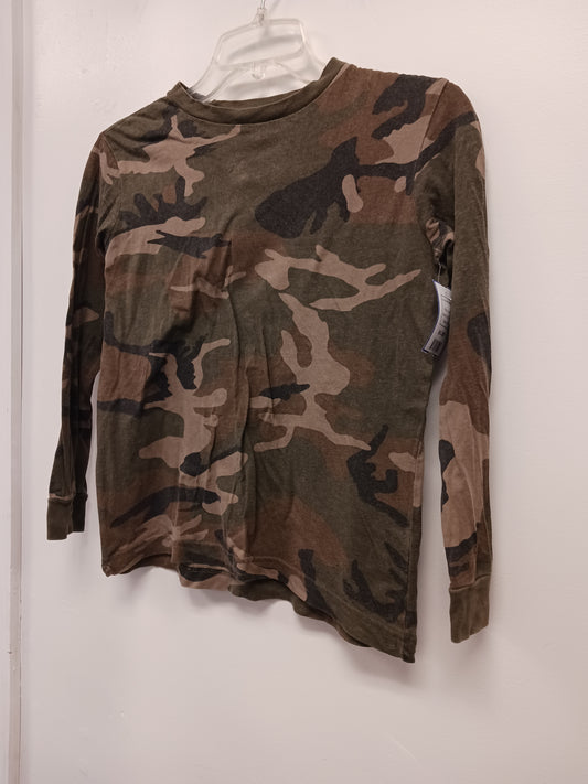 green Old Navy Long Sleeve Camo Shirt, 8 B
