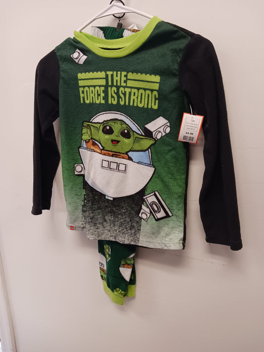 Green/Grey Baby Yoda Pjs, 6/7 B