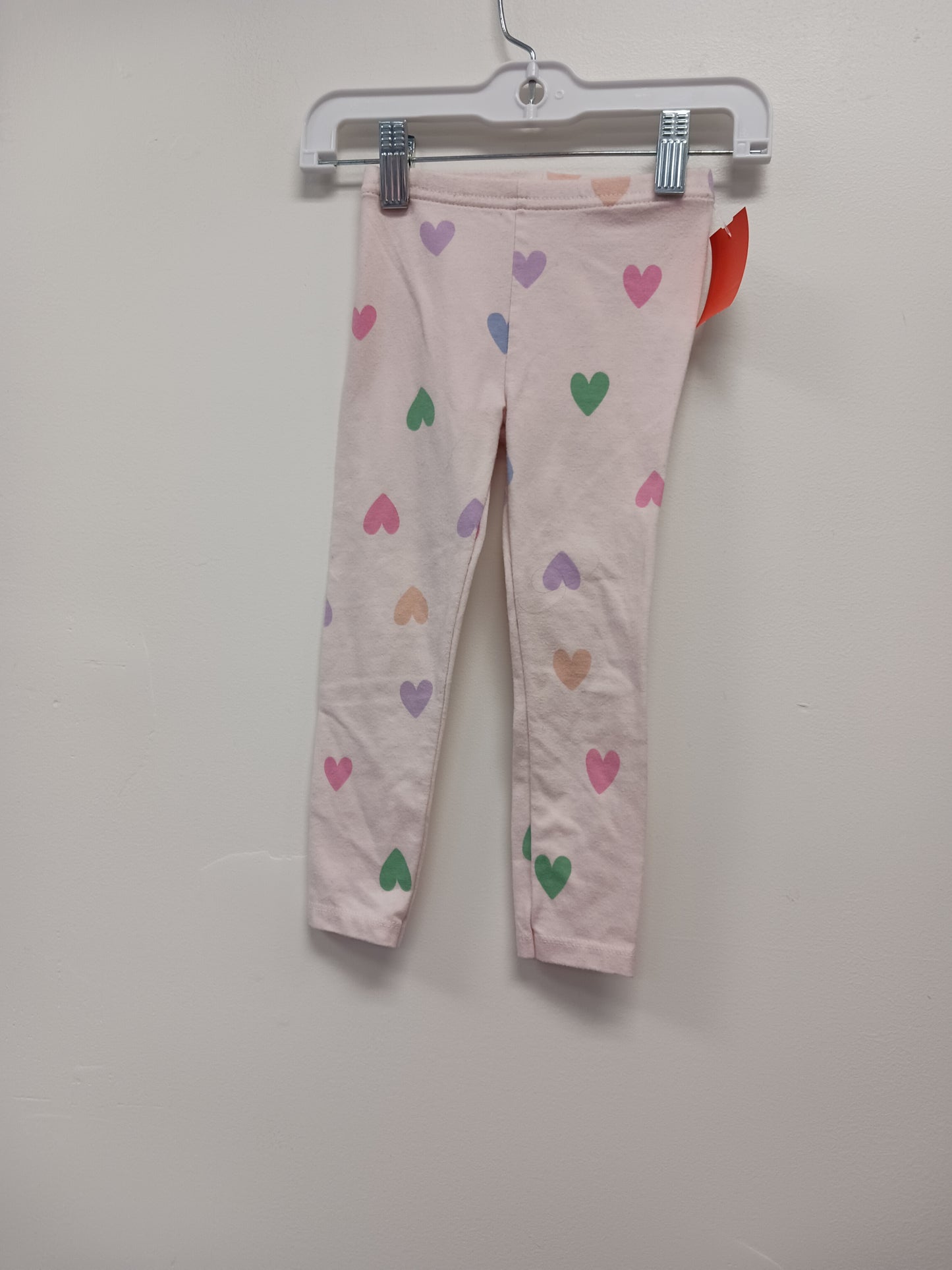 Pink/Colorful Hearts Garanimals Leggings, 2T G