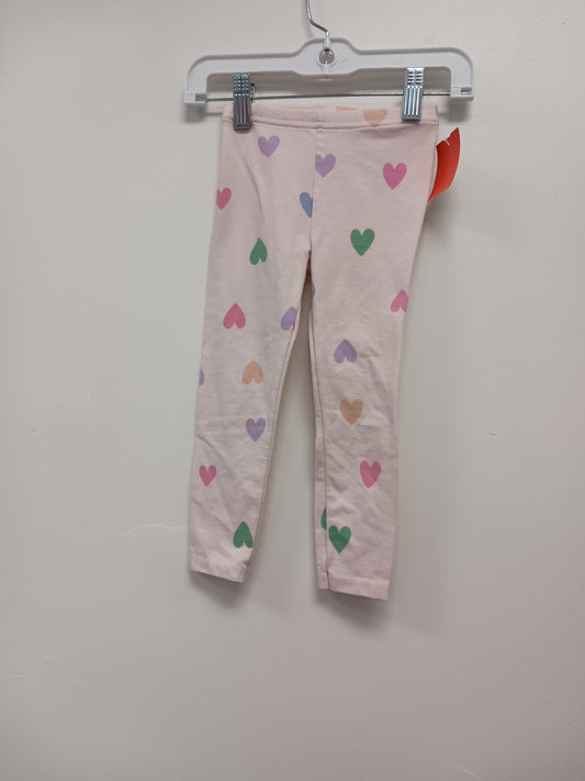 Pink/Colorful Hearts Garanimals Leggings, 2T G