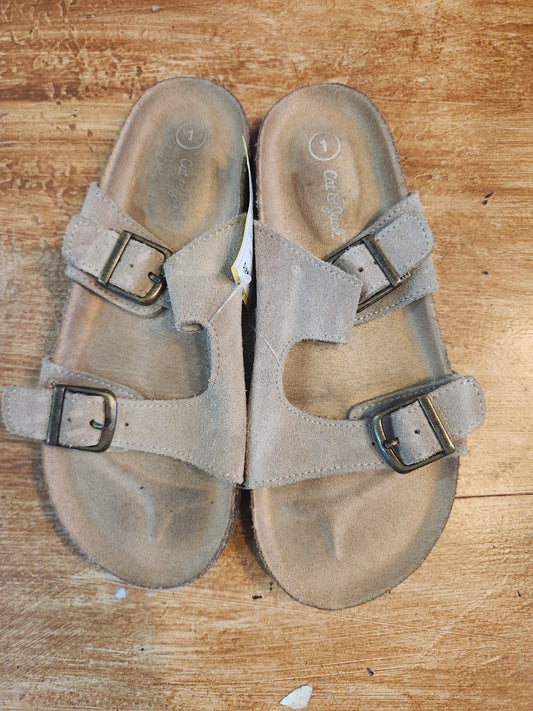 Tan Cat & Jack Sandals, 1Y G