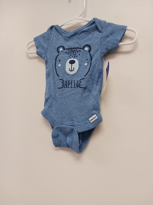 Blue Bear Gerber Onesie, NB B