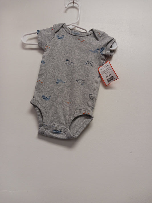 grey Carters Walrus Onesie, 3M B