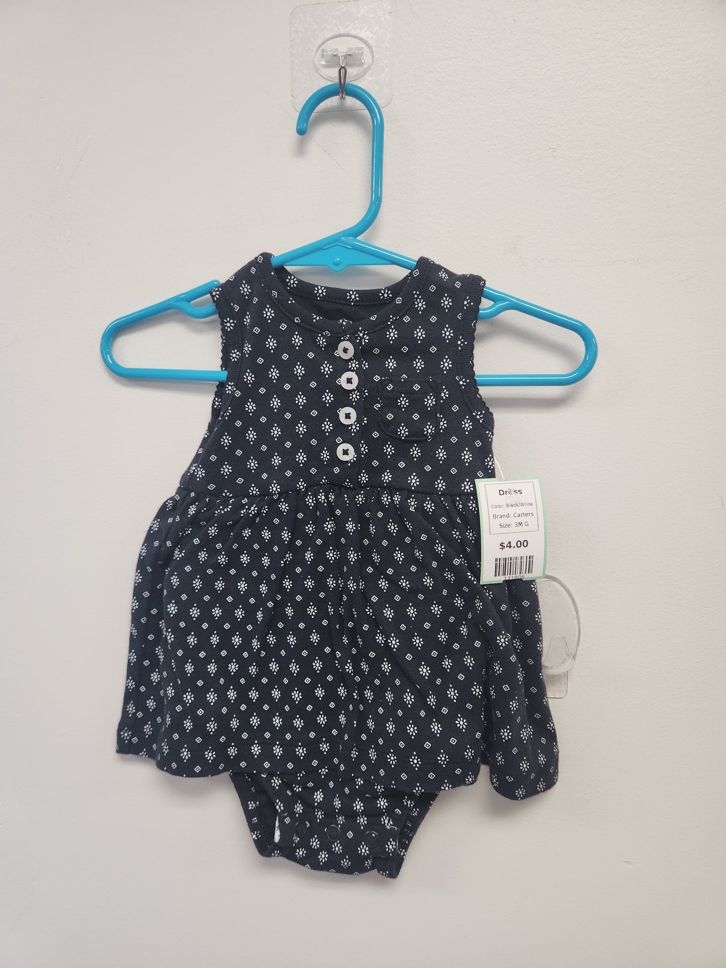 Black/White Carters Dress, 3M G