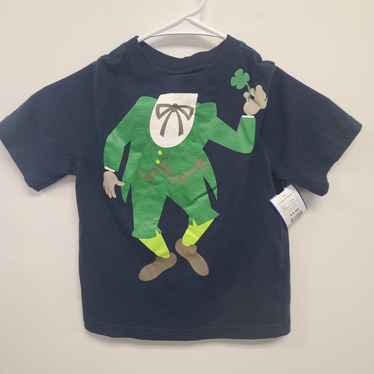 blue crazy 8 st patricks day shirt, 5T B