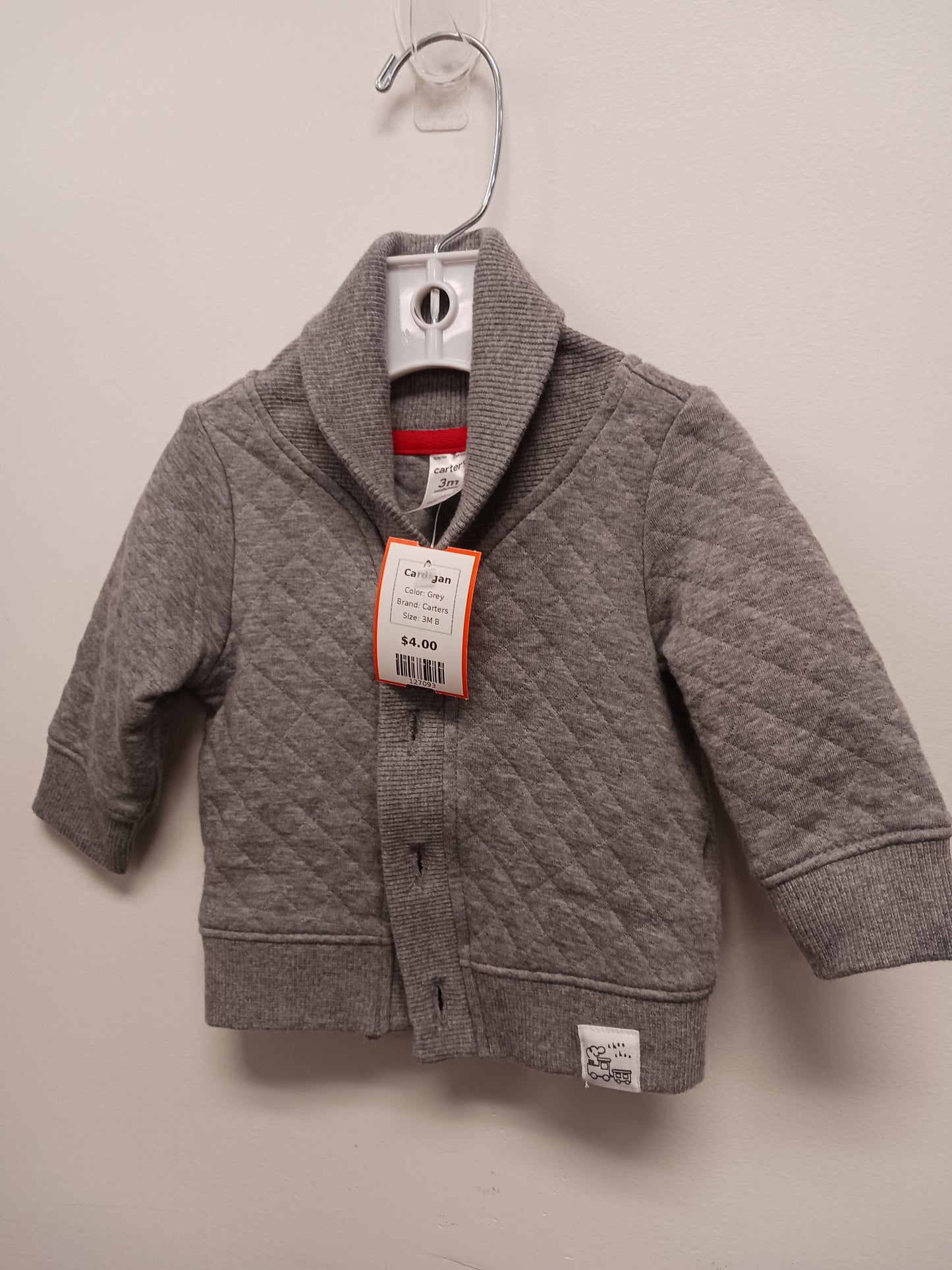 Grey Carters Cardigan, 3M B