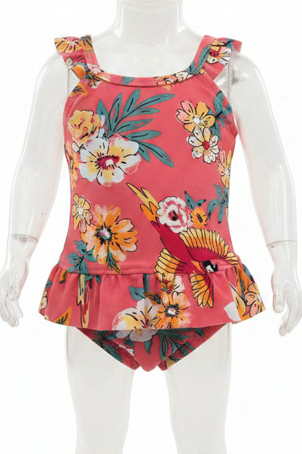 Pink Flower OshKosh Swim Suit, 3M G