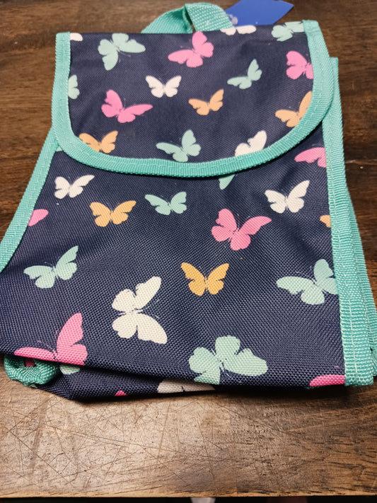 blue  Butterfly Lunch Bag