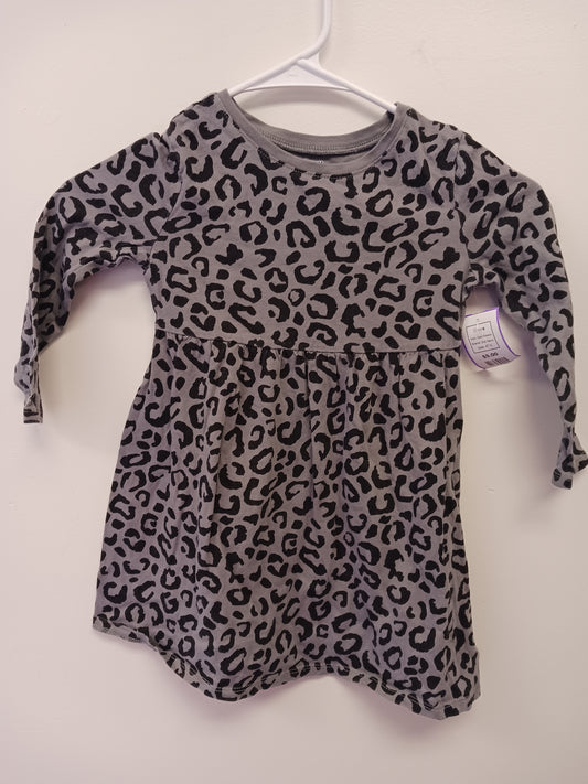 Grey Cheetah Old Navy Dress, 4T G