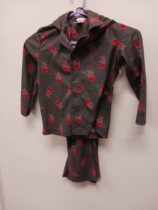 grey Cherokee 2 Piece Skelton PJS, 4/5 B