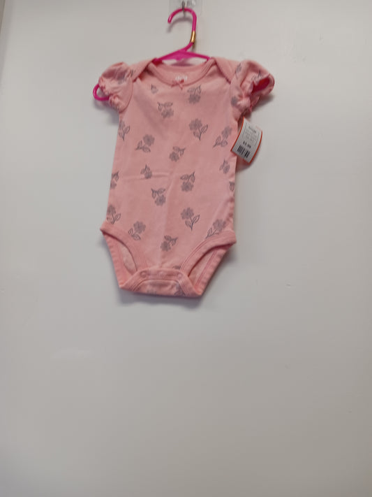 Pink Flower Carters Onesie, 3M G