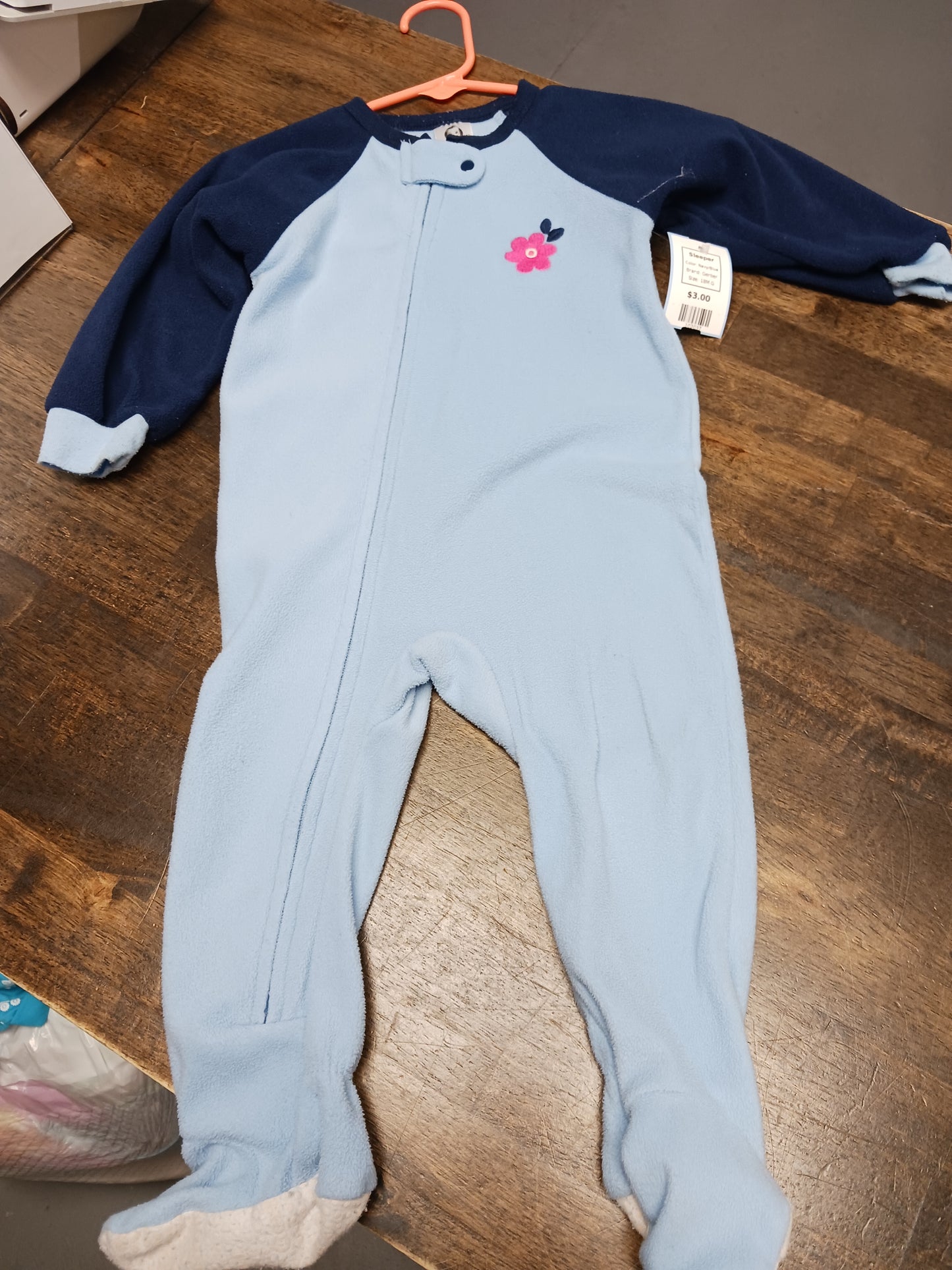 Navy/Blue Gerber Sleeper, 18M G