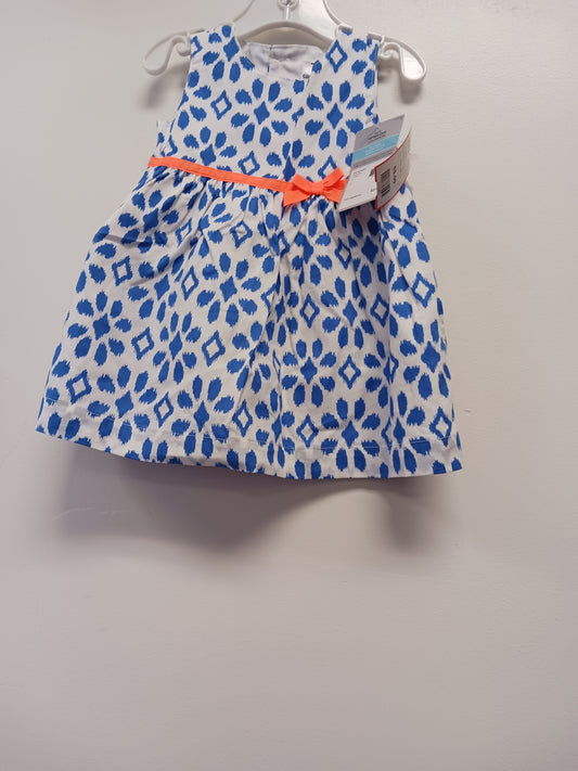 blue/white Carters Poka Dot Dress, 6M G