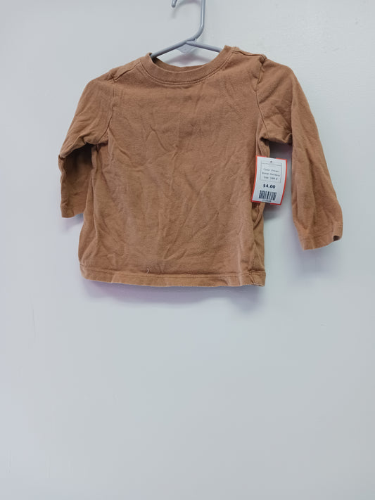 Brown Old Navy Long Sleeve T shirt 18/24m, 18M B