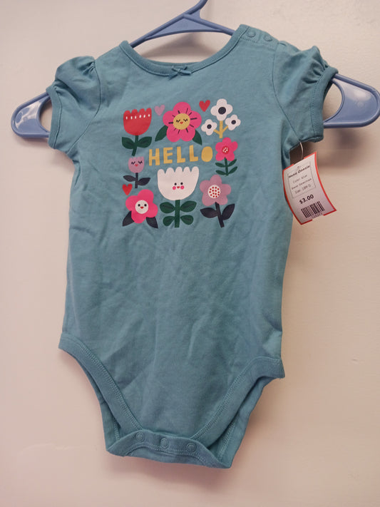 blue Garanimals Hello Onesie, 18M G