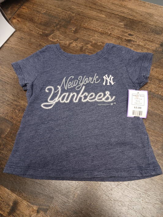 blue  Yankees Tshirt, 2T B