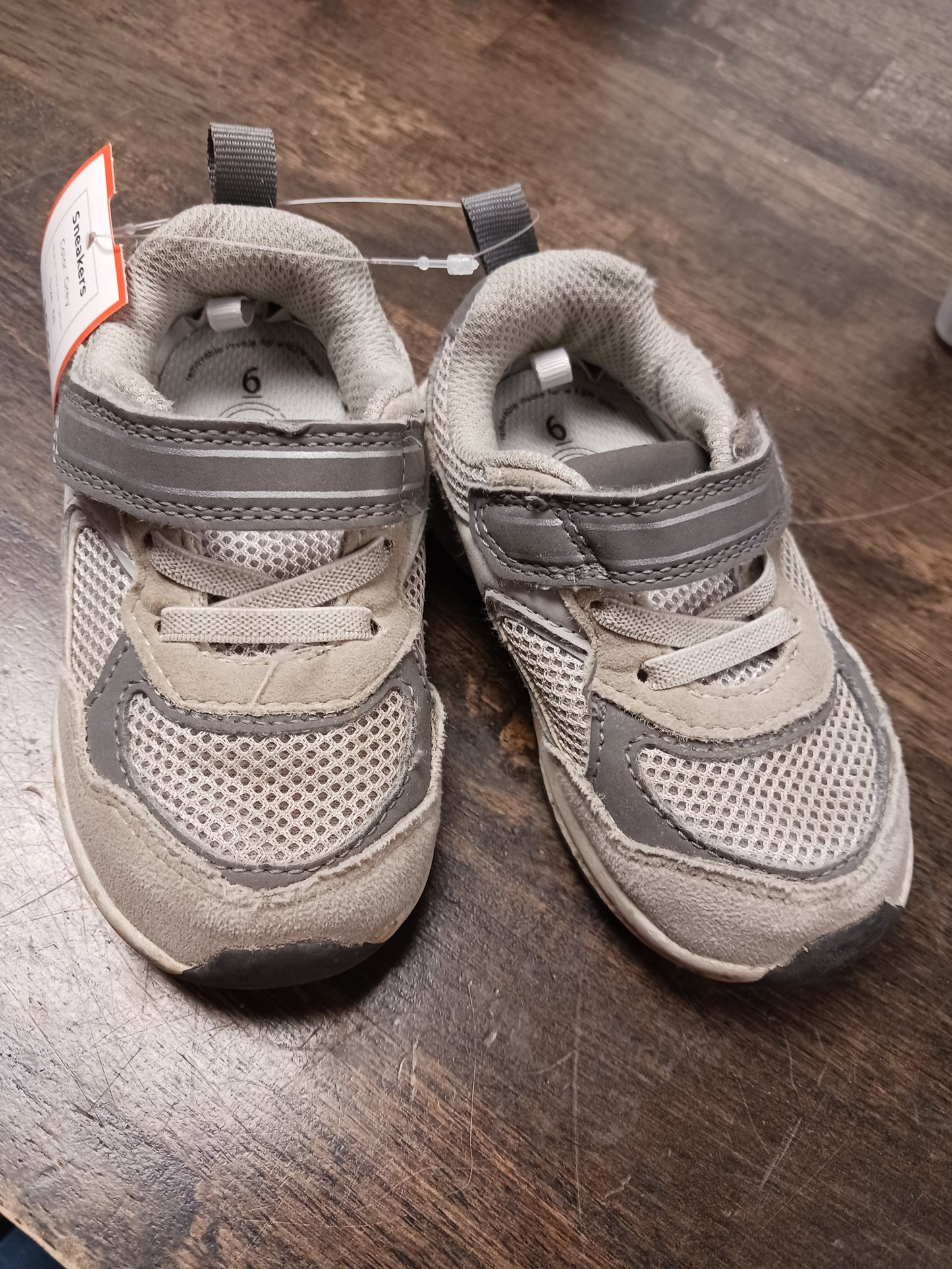 Grey Wonder Nation Sneakers, 6B