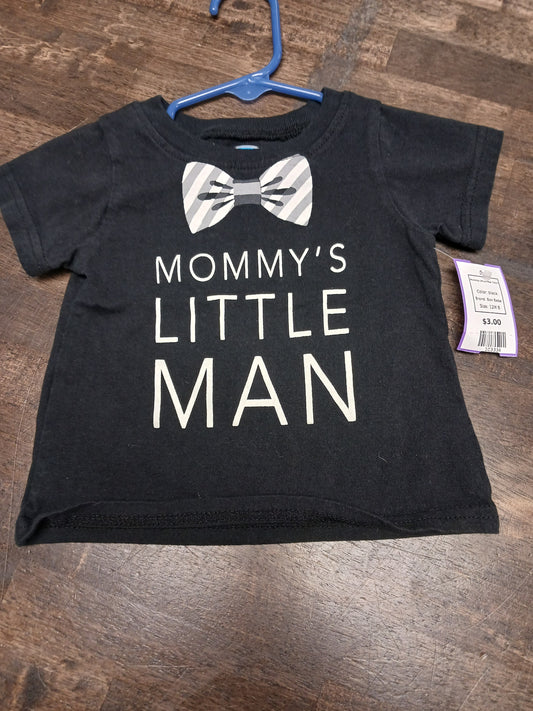 black Bon Bebe Mommy Littles Man Tshirt, 12M B