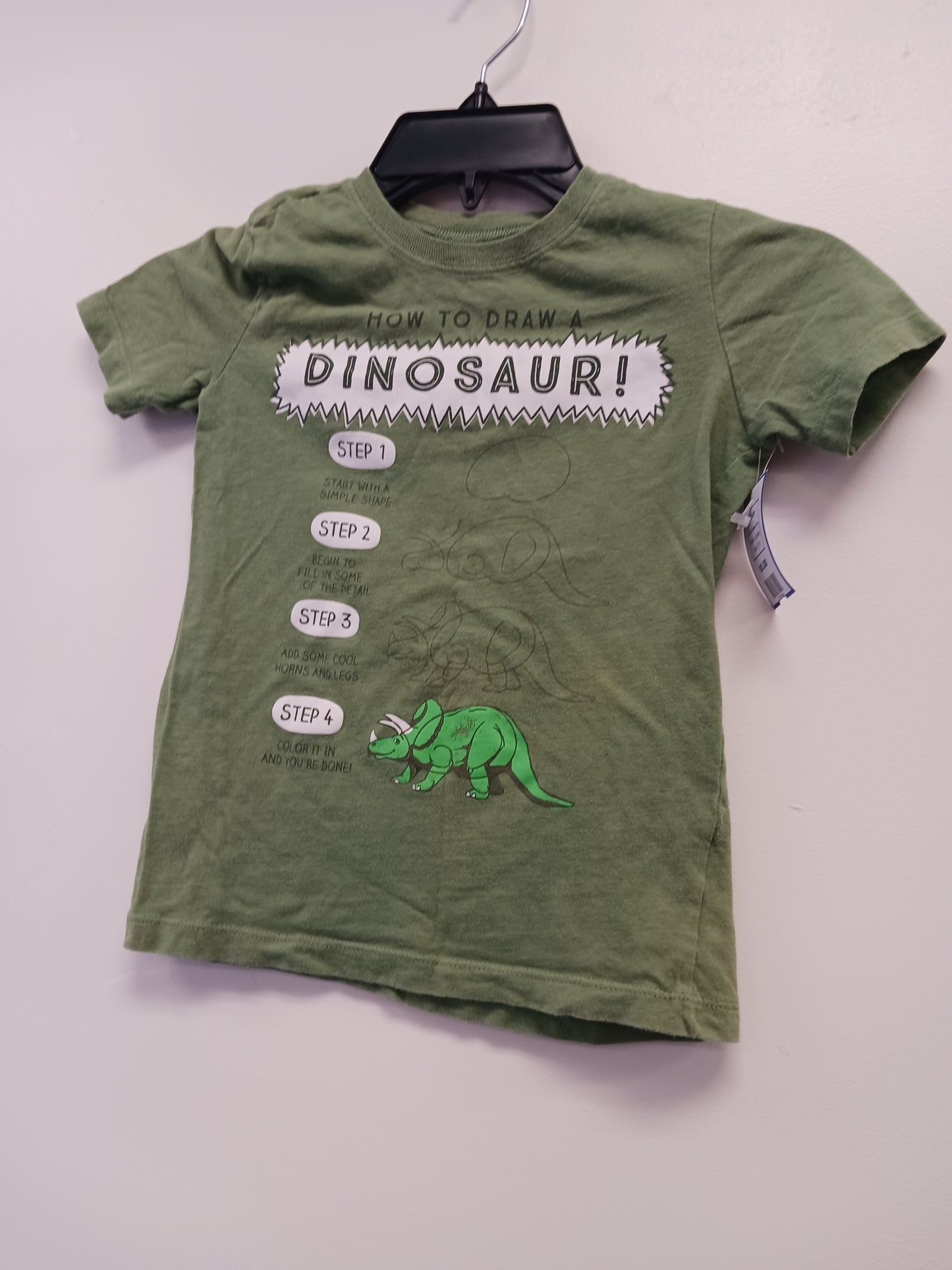 Green Dino Carters Shirt, 5T B