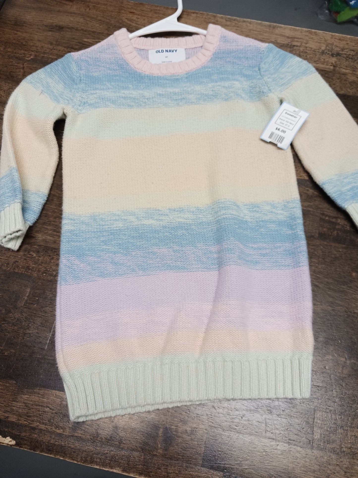 Pink/Blue/Purple/Yellow Old Navy Sweater, 3T G