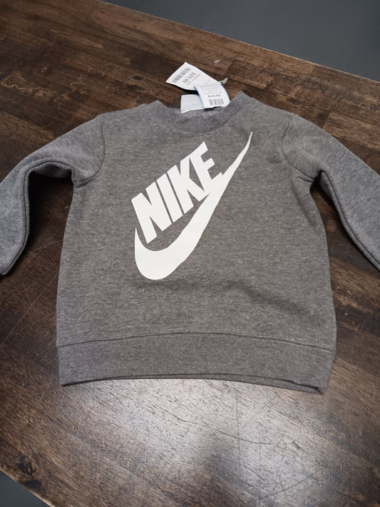 Grey/White Nike Longsleeve Shirt, 2T B