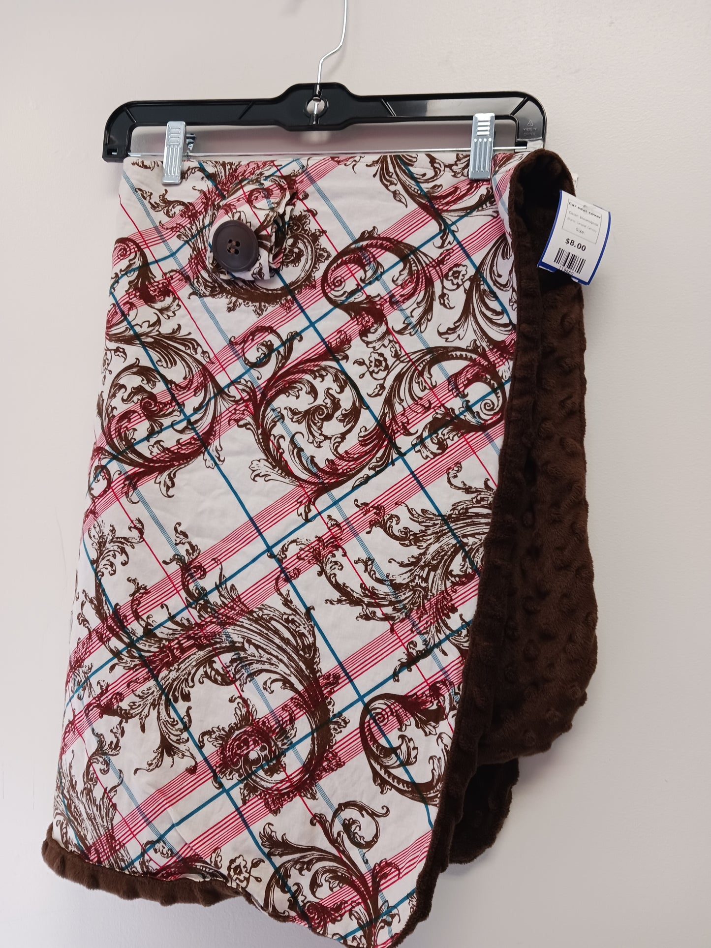 brown/pink Carseat Canopy Car seat cover