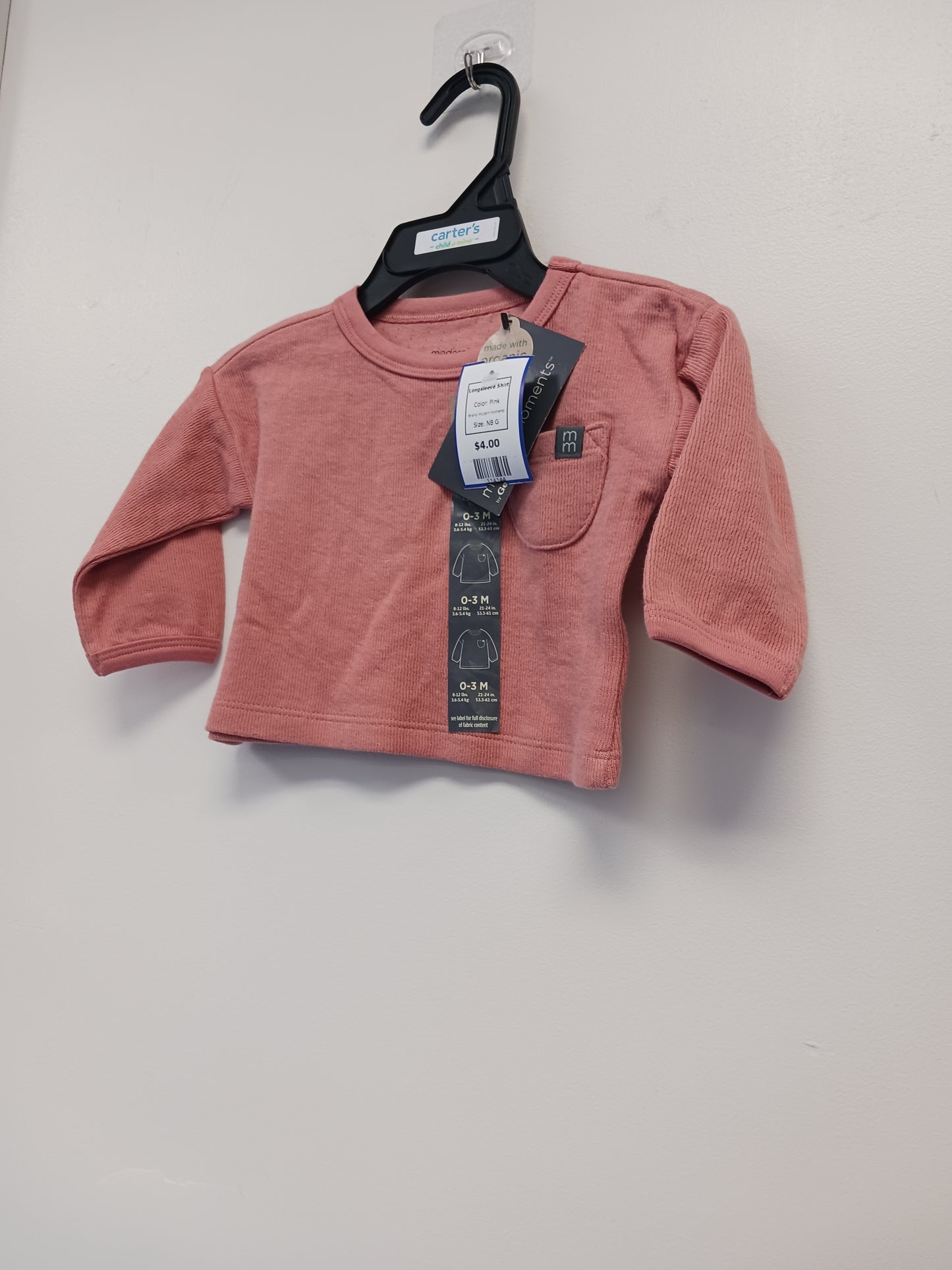 Pink Modern Moments Longsleeve Shirt, NB G