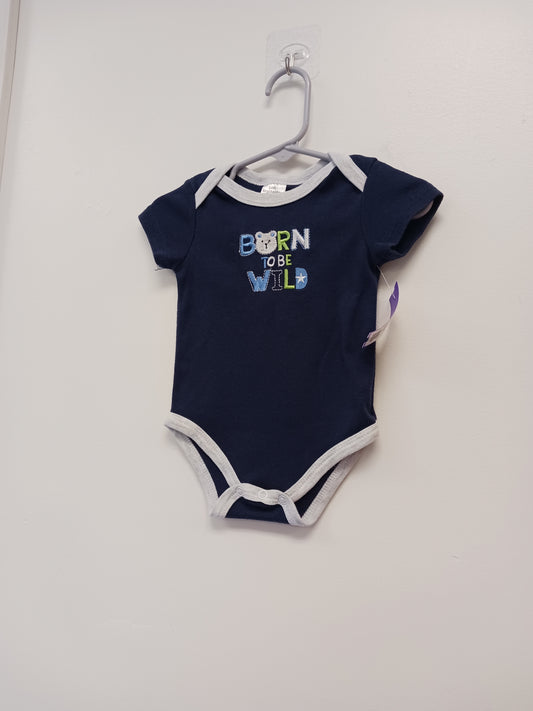 Navy/Grey Little Beginnings Onesie, 6M B