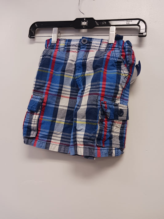 Blue/Red Healthtex Plaid Short, 5T B