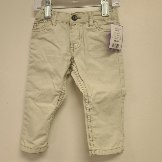 white OshKosh Jeans, 6M B