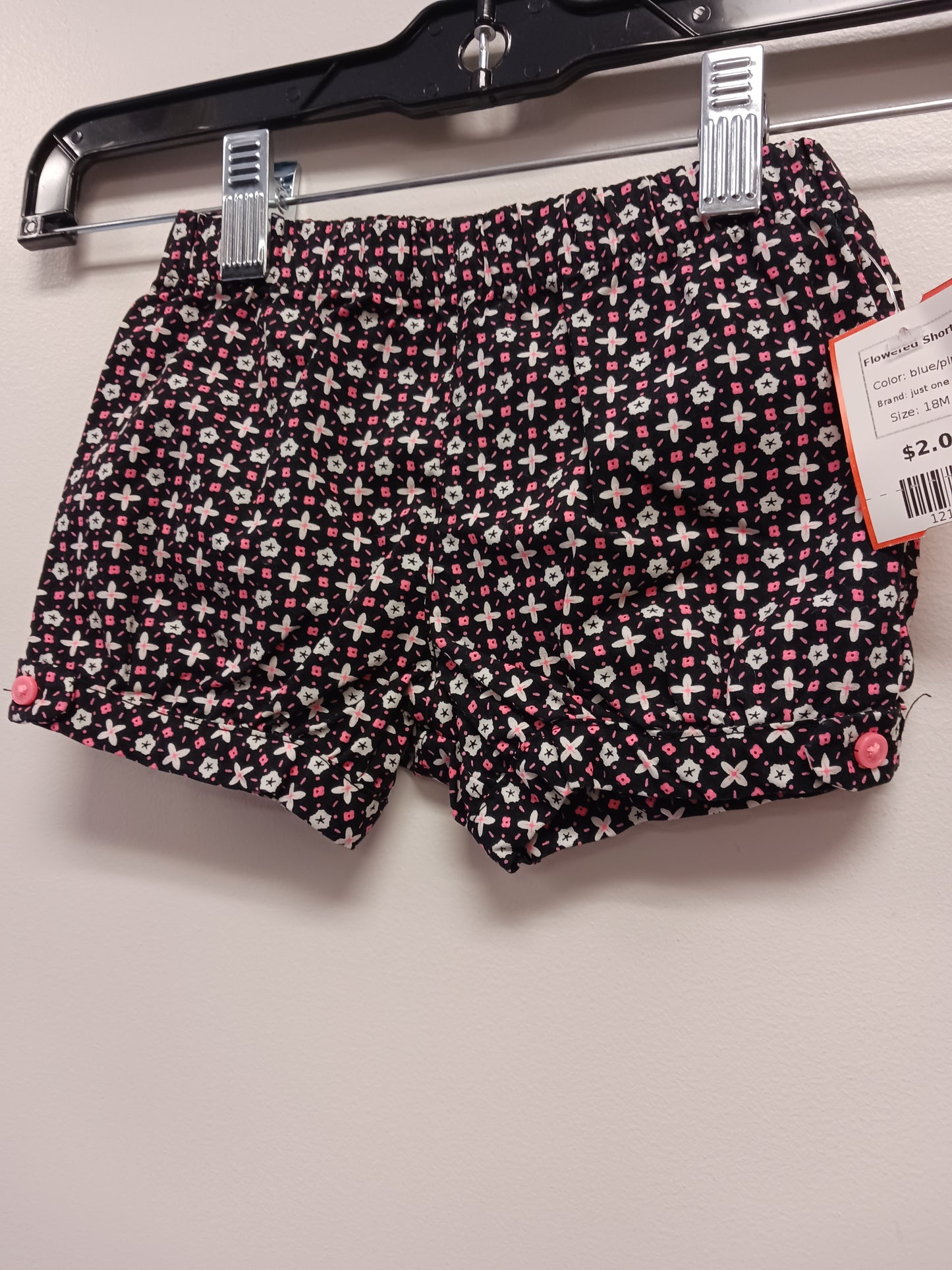 blue/pink just one you Flowered Shorts, 18M G