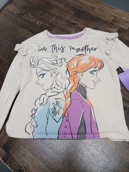 Tan Frozen Longsleeve Shirt, 5T G