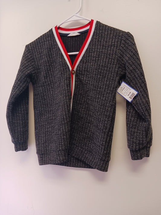 Grey/Red/White Shein Cardigan, 8 G