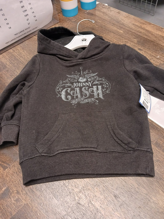 Black Johnny Cash Hoodie, 18M B