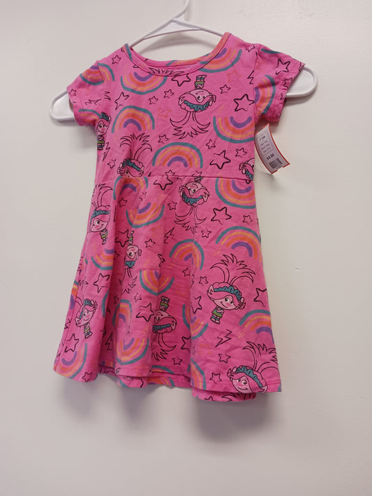 Pink Trolls Dress, 3T G