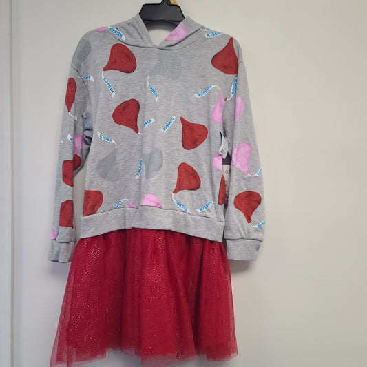 grey/red  Hershey Kiss Dress 10/12, 10 G
