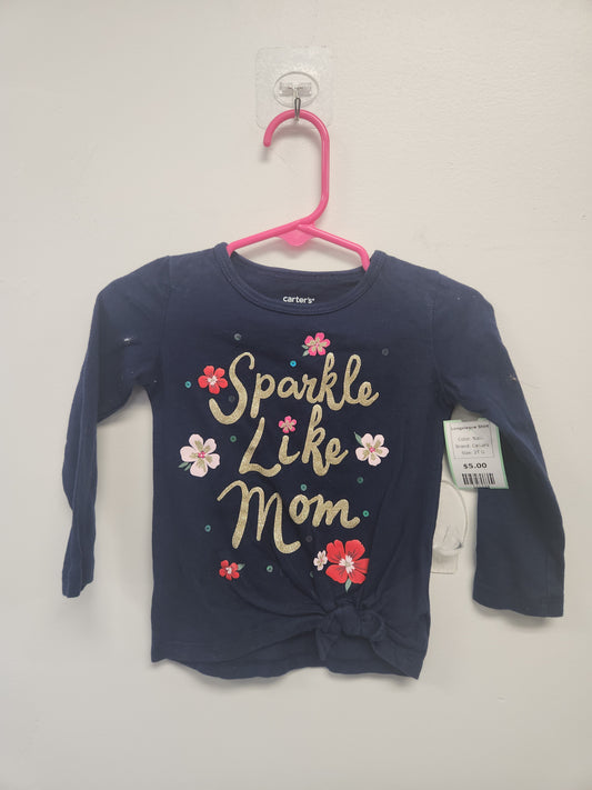 Navy Carters Longsleeve Shirt, 2T G