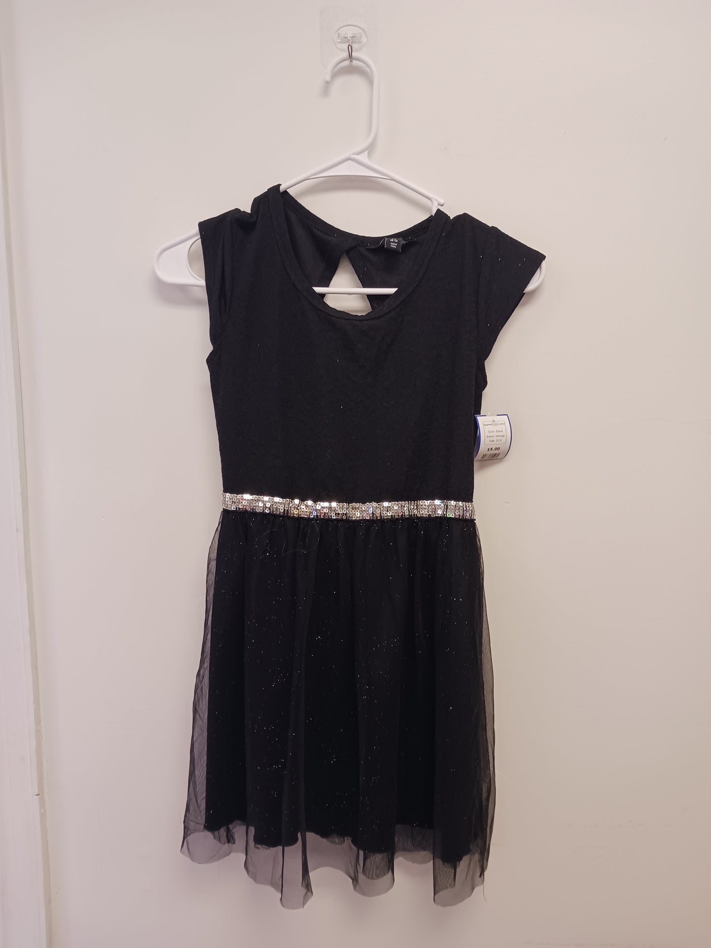 Black George Sparkle Dress  10/12, 10 G