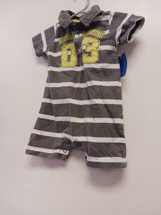 grey/green Carters Handsome One Piece outfit, 6M B
