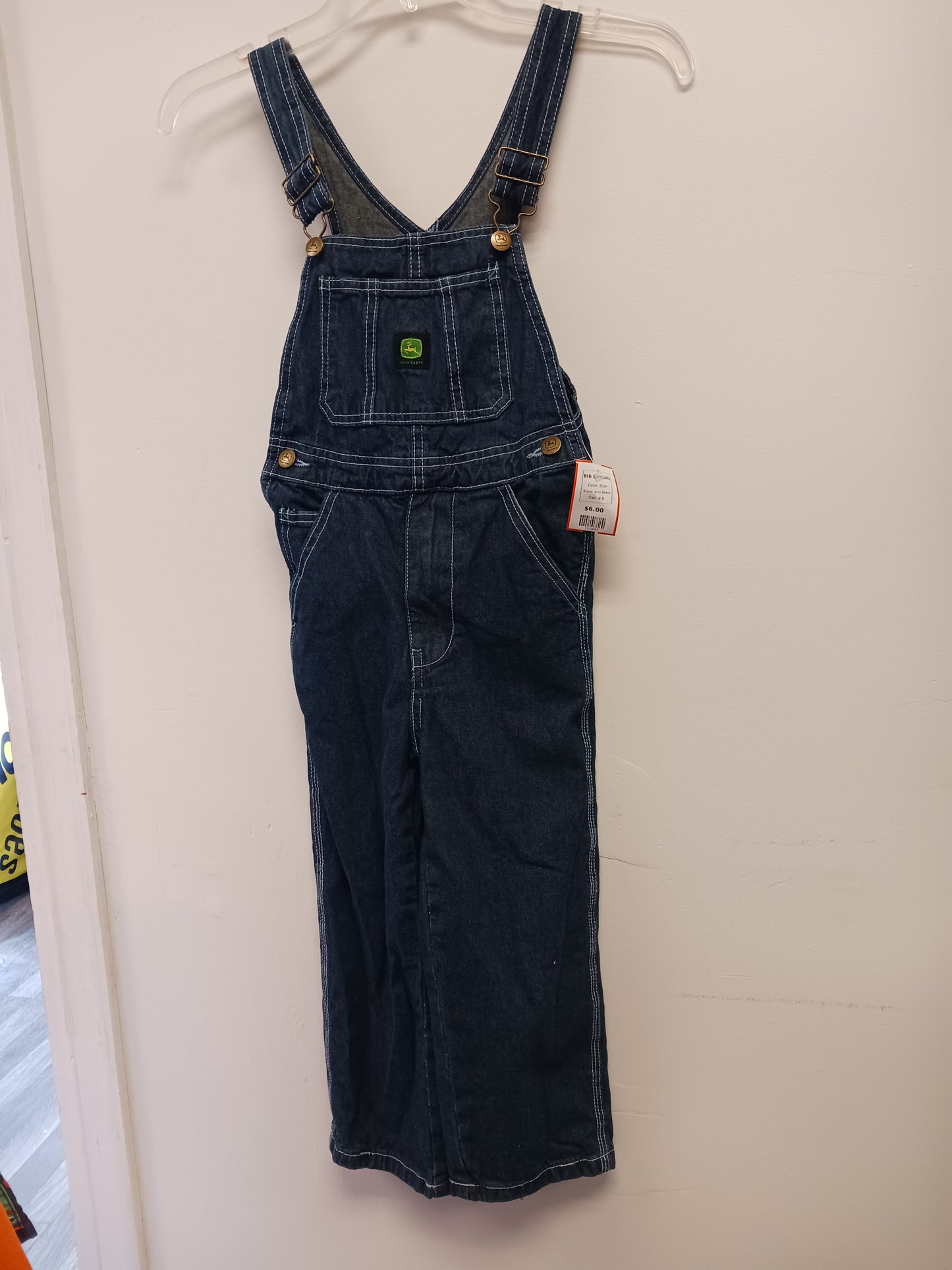 Blue John Deere Bib Overalls, 6 B