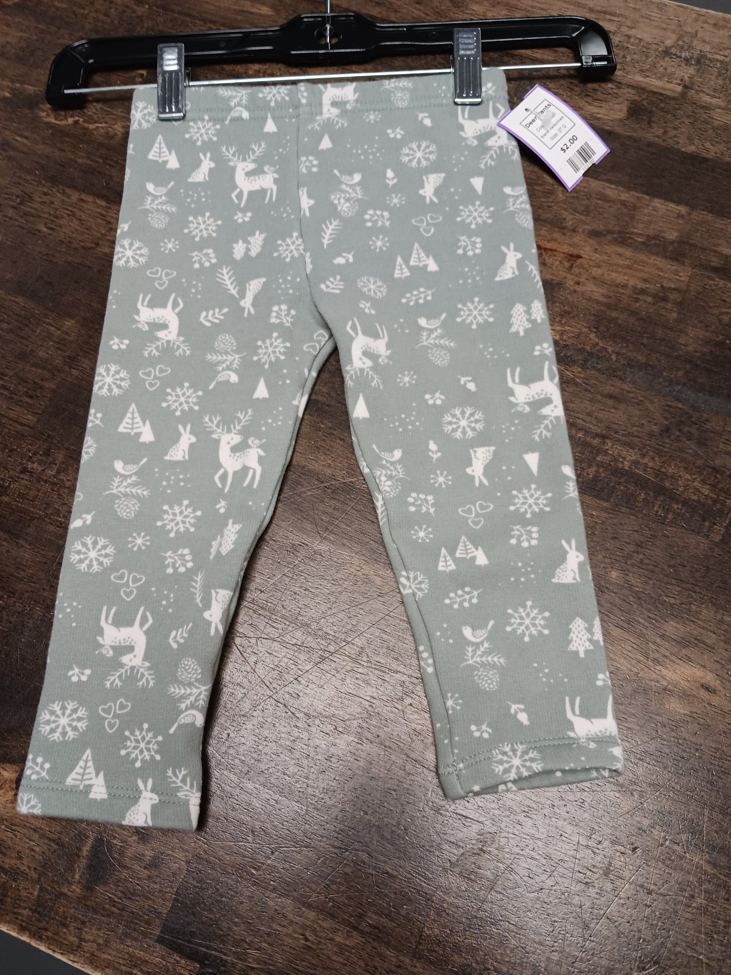 Green Garanimals Deer Pants, 2T G
