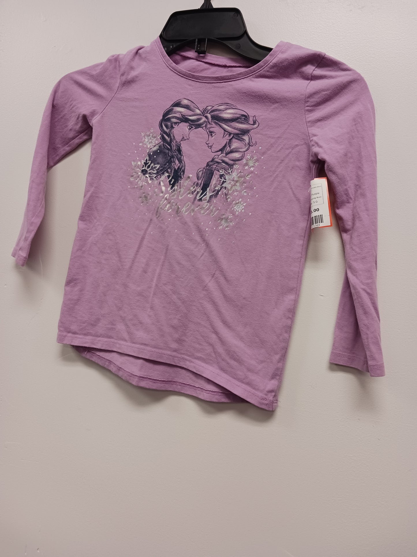 Purple Jumping Bean Long Sleeve Frozen Shirt, 5 G