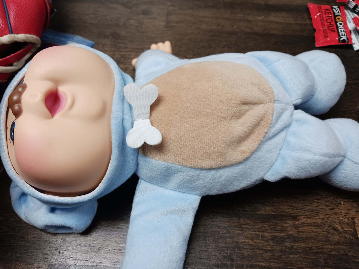 Blue/Brown Dog Cabbage Patch Doll