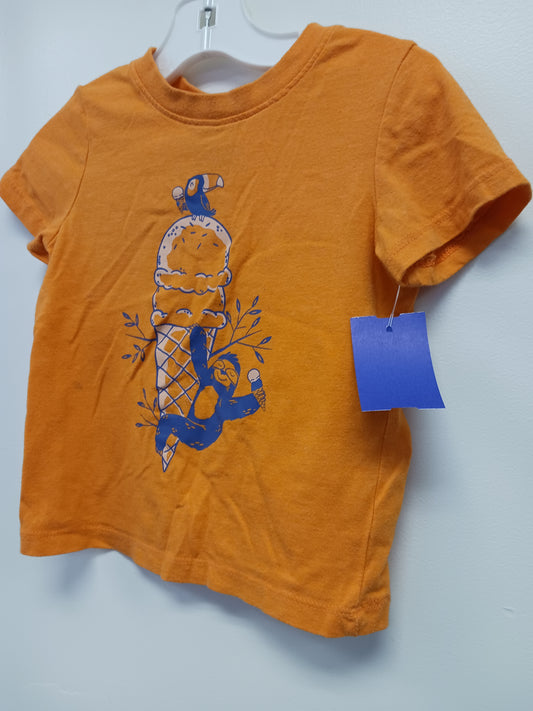 Orange Ice Cream/Sloth Cat & Jack Shirt, 18M B