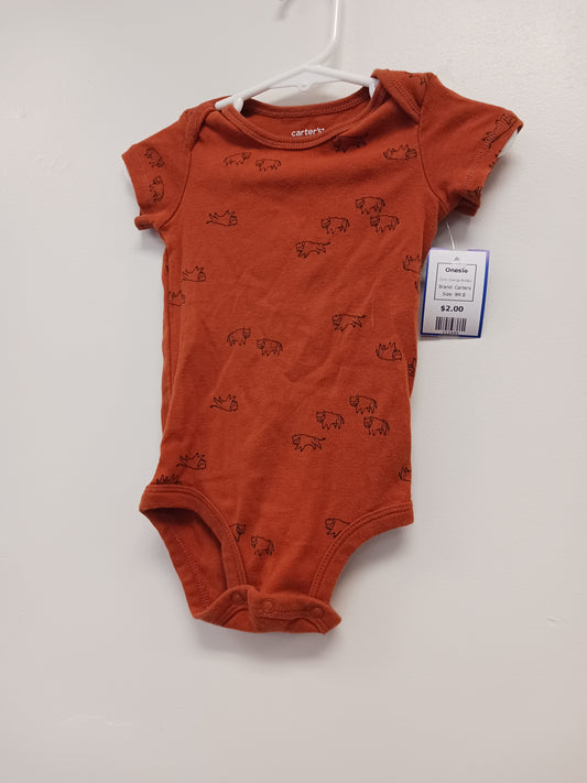 Orange Buffalo Carters Onesie, 9M B