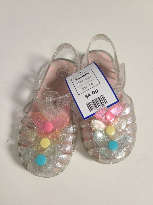 Clear Wonder Nation Sandals, 7 G